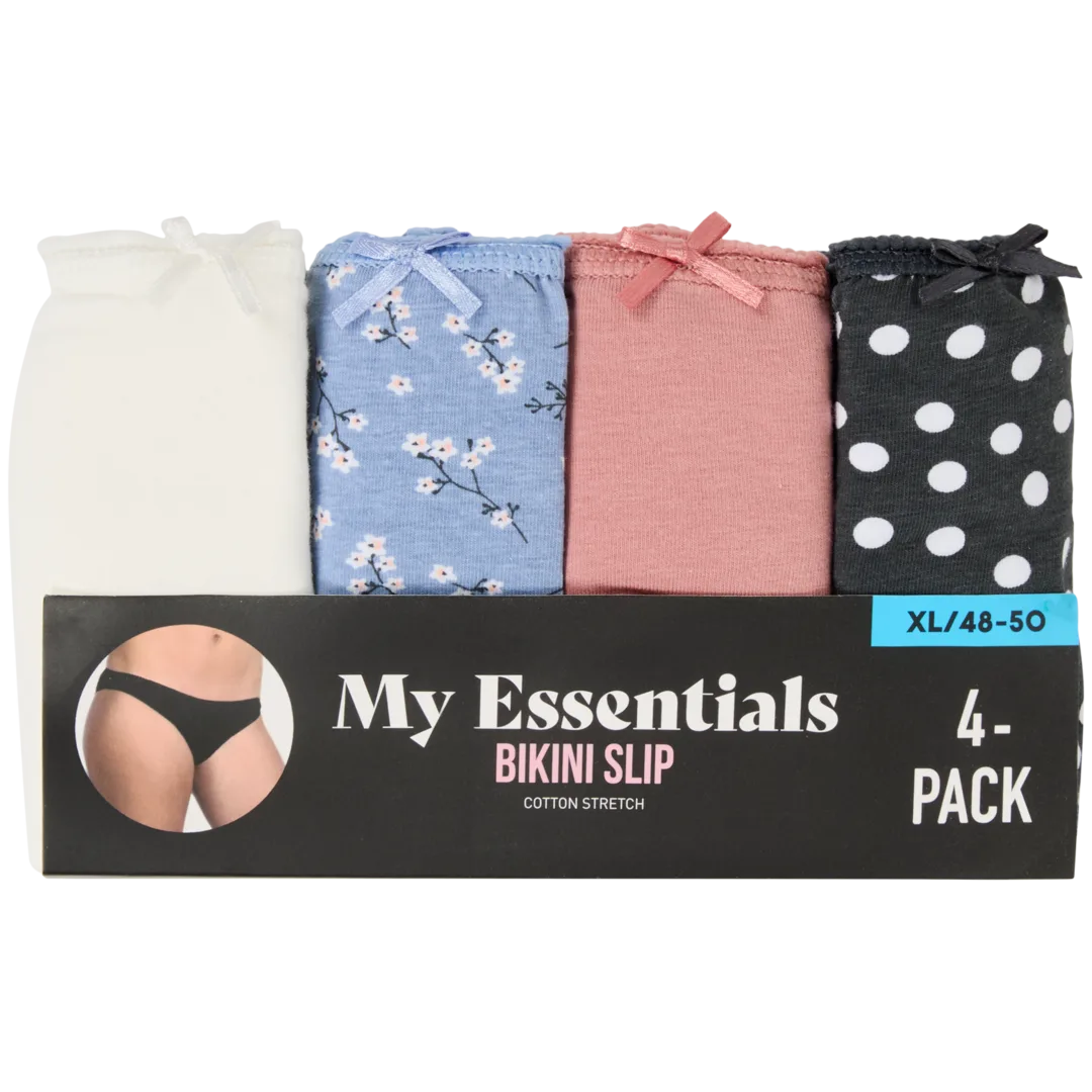 Slips Maten S - XL | 4 stuks | diverse varianten