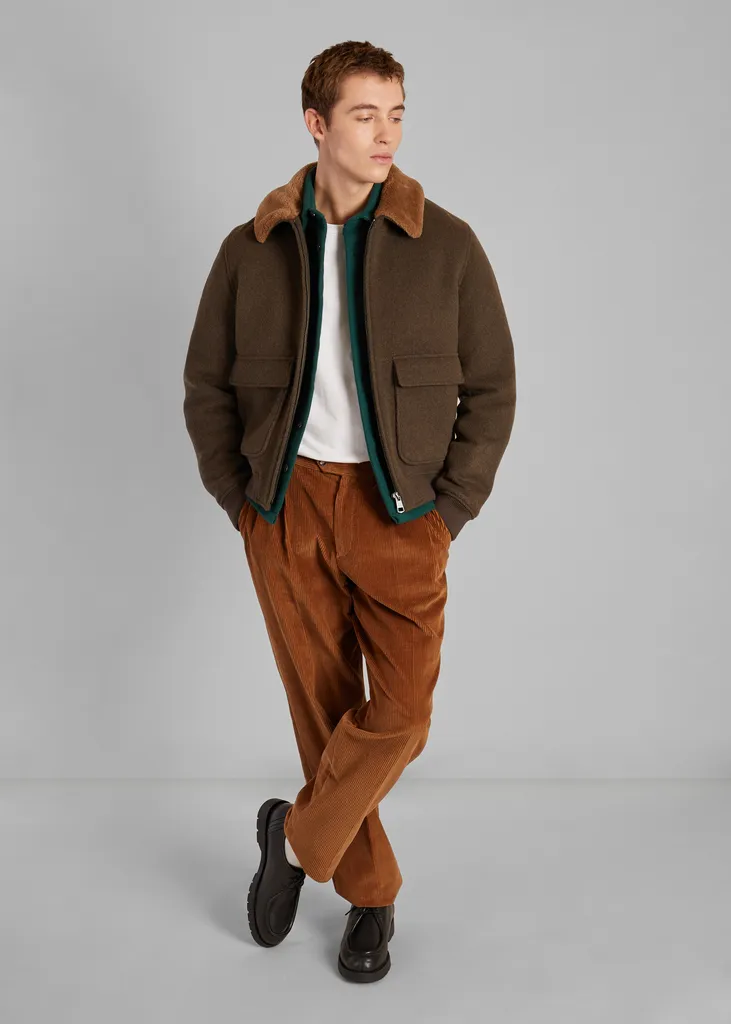 Blouson col effet mouton camel L'Exception Paris