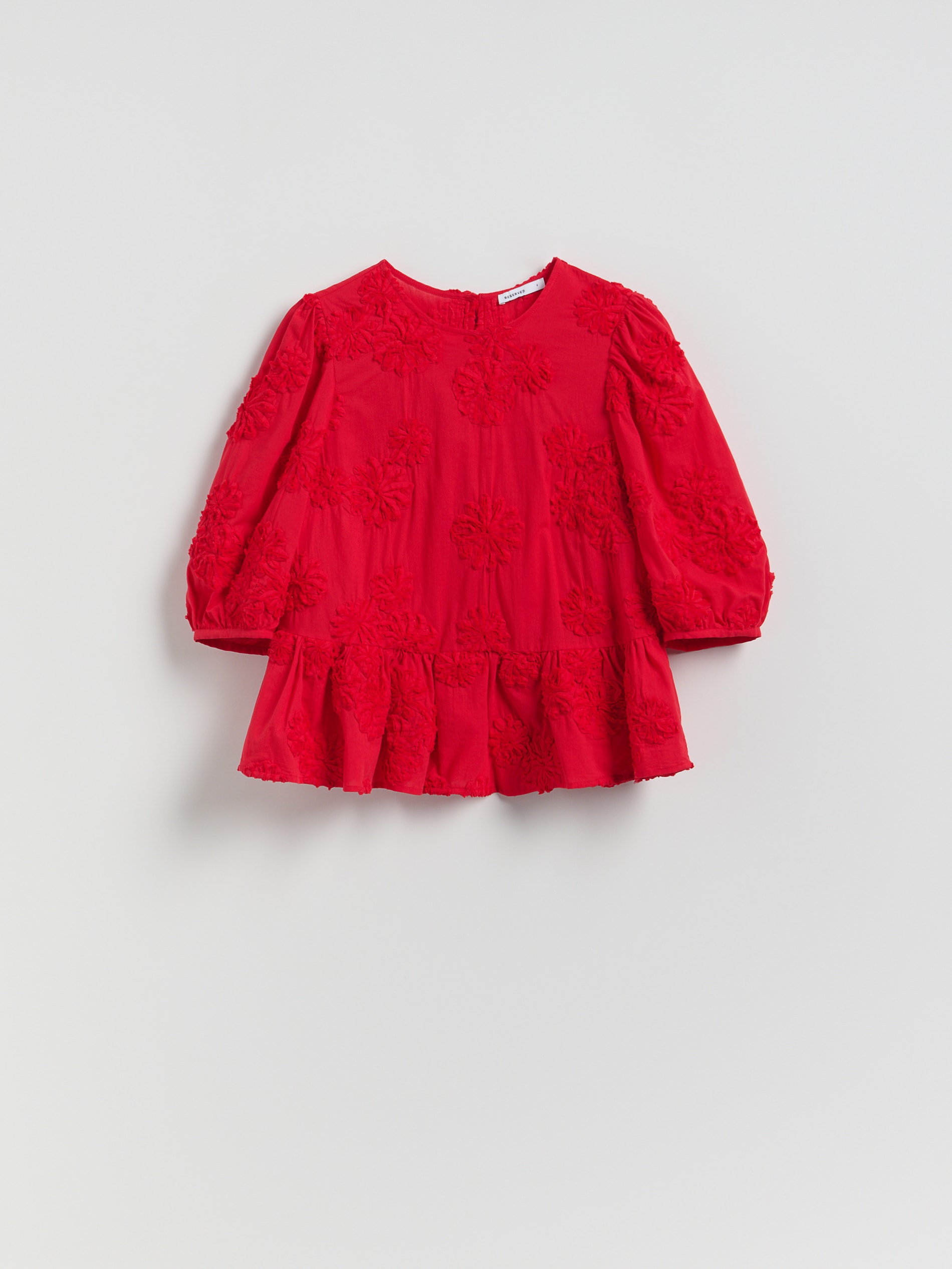 Bluse mit Dekorativer Stickerei