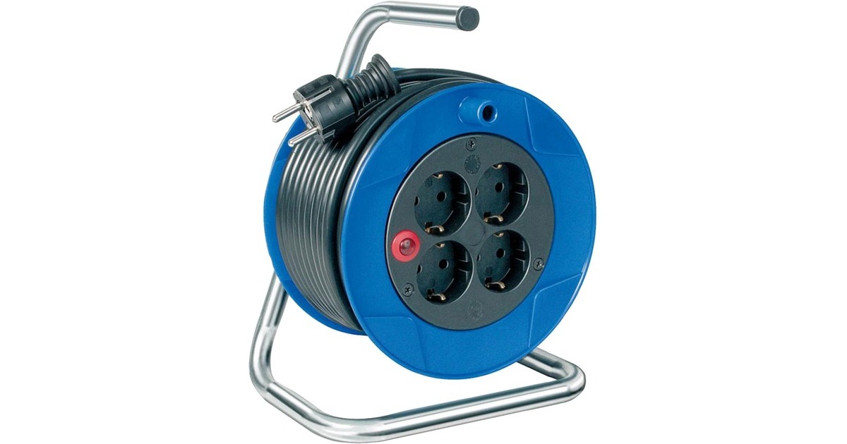 BrennenstuhlCompact kabelhaspel 15 meter, 4x geaard  (Zwart)