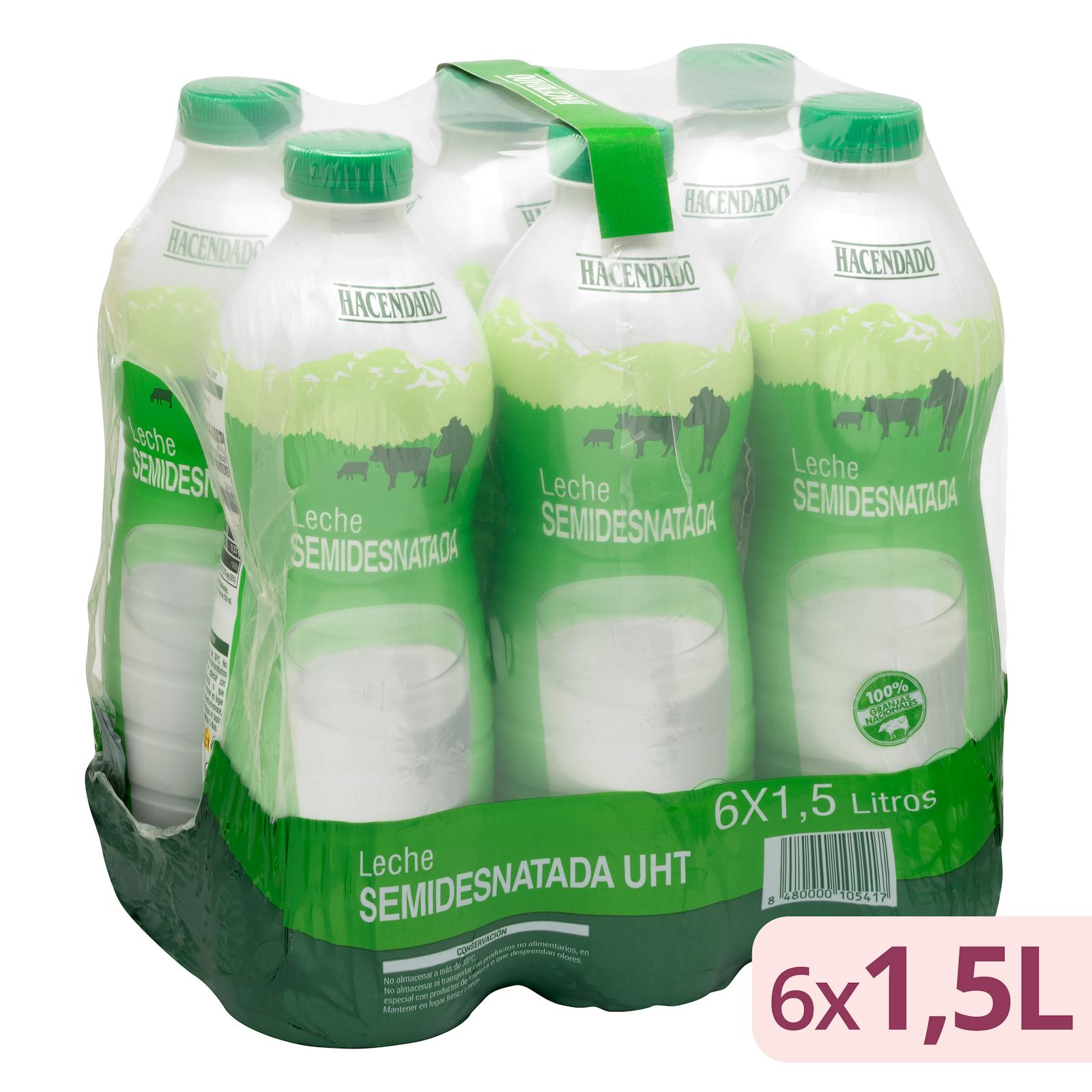 Lait demi-écrémé Hacendado