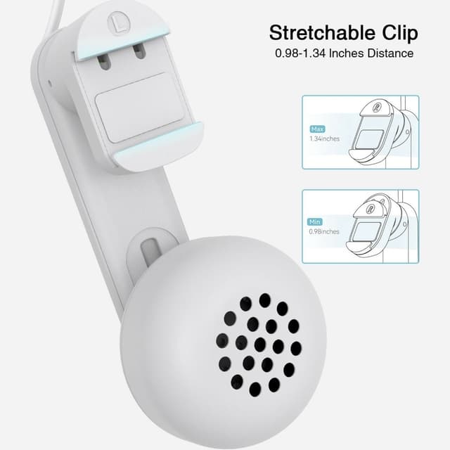 Hovedtelefon til Meta Quest 2/3 VR Headset 3,5 mm med strækbar klips