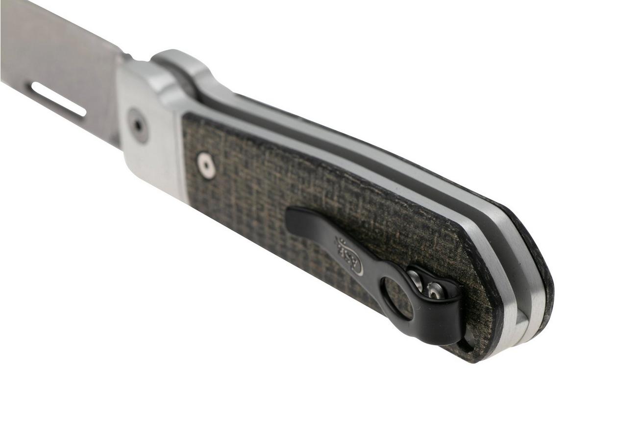 Case Highbanks 42230 Stonewashed CPM 20CV Black Burlap Micarta, zakmes