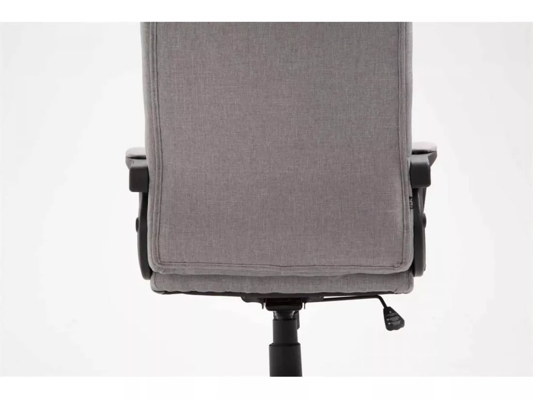 Chaise de bureau - Tissu & Blanc - Gris - XL Sparta