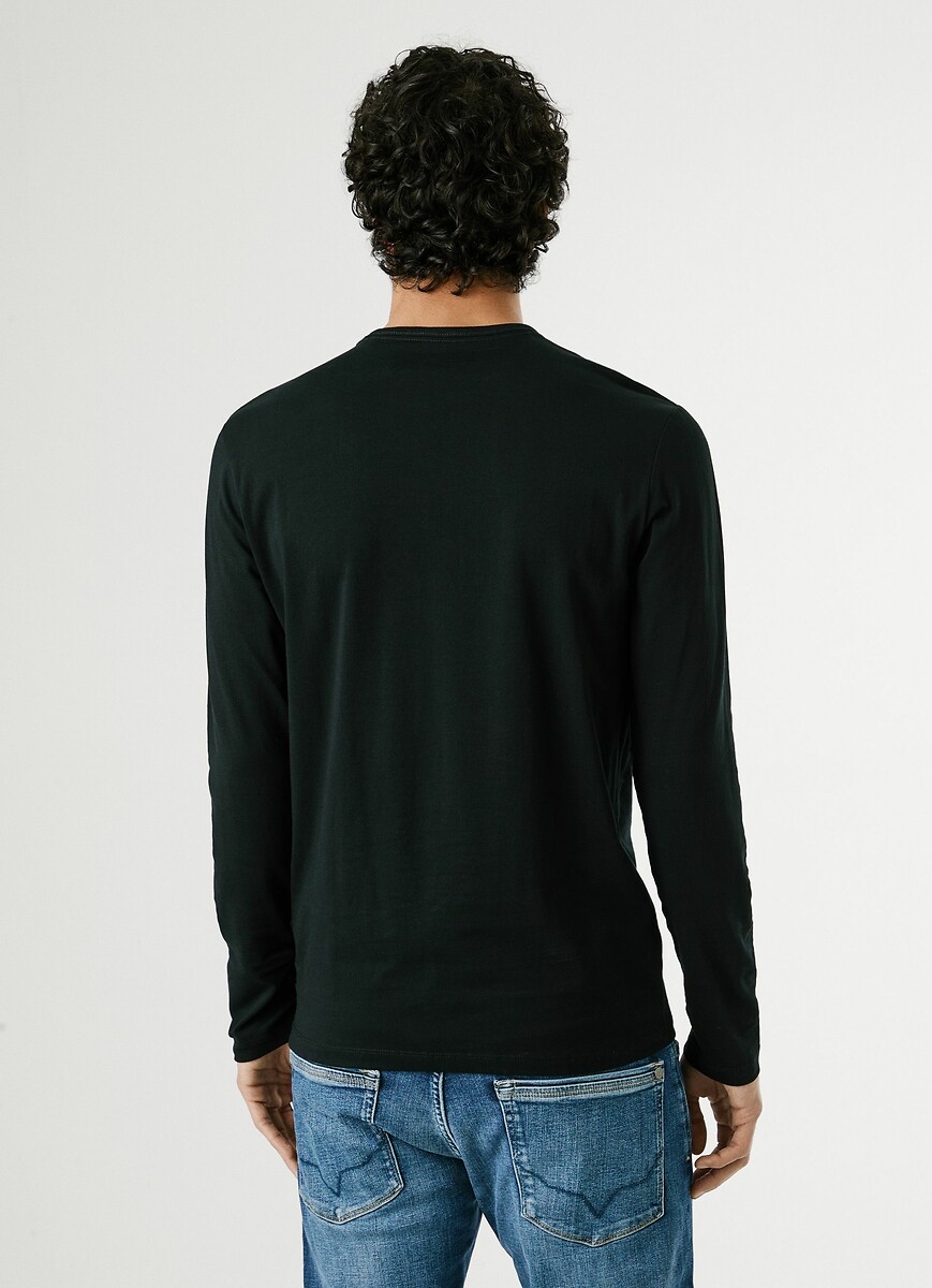 PEPE JEANS<br>Camiseta original de manga comprida com elastano