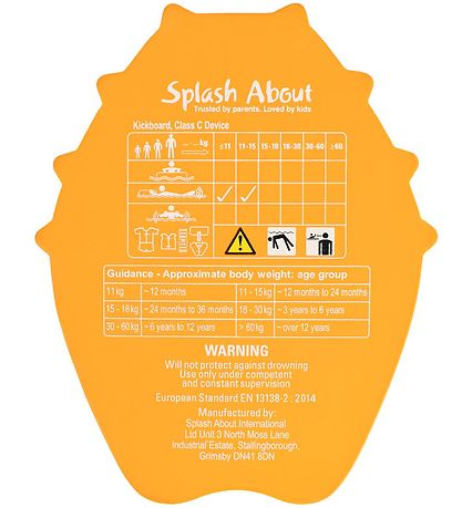 Splash About Sv?mmebr?t - Puffer Fish - Gul/Orange