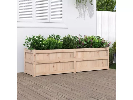 Jardinière 180x50x50 cm bois de pin massif