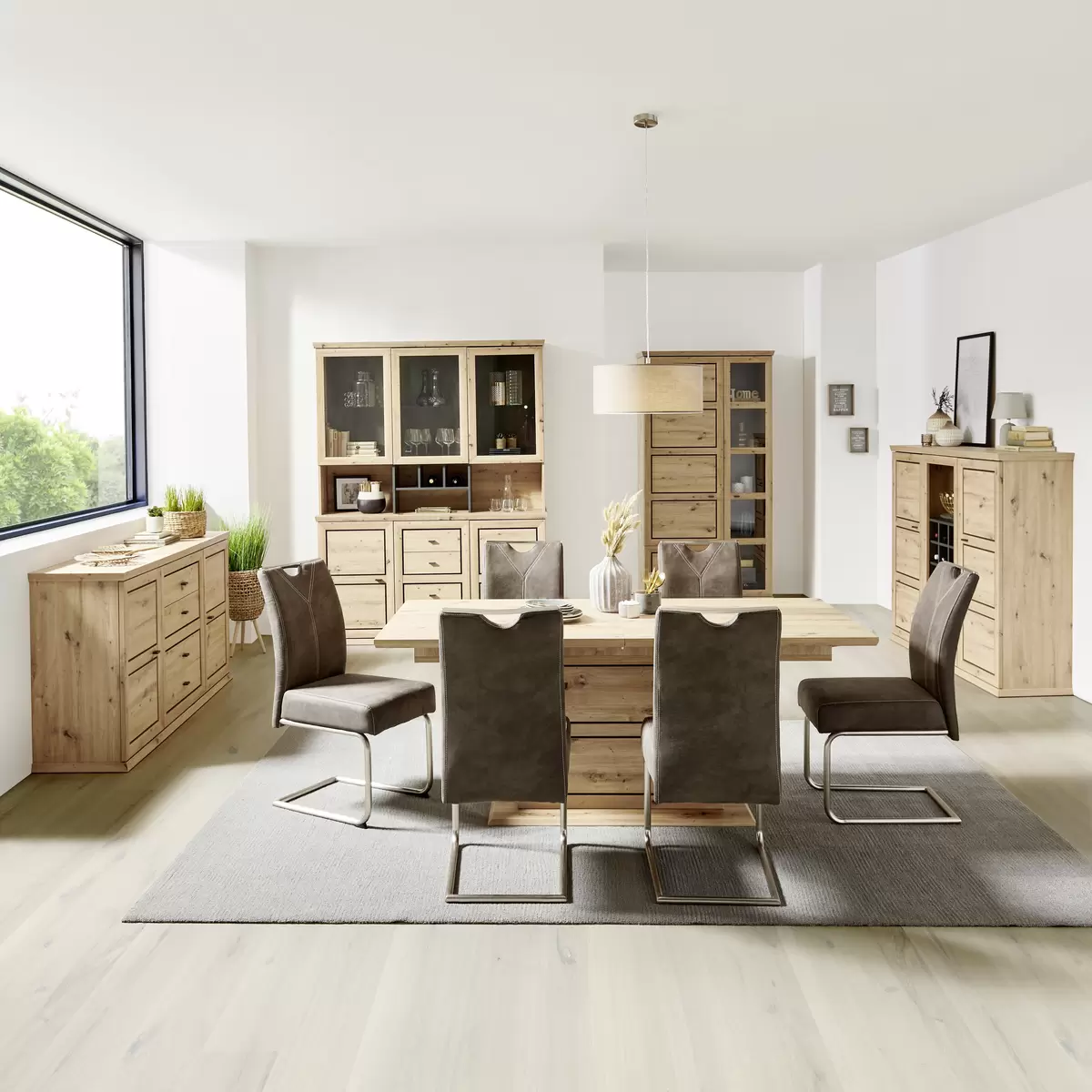 Sideboard Harvey schwarz,Eiche