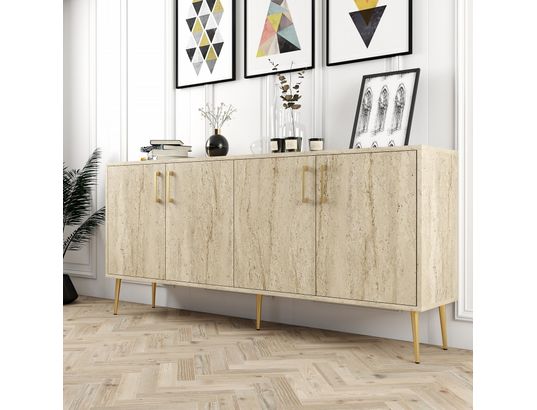 CONCEPT1 - Bahut Kiev travertin 180 x 35 x 78cm