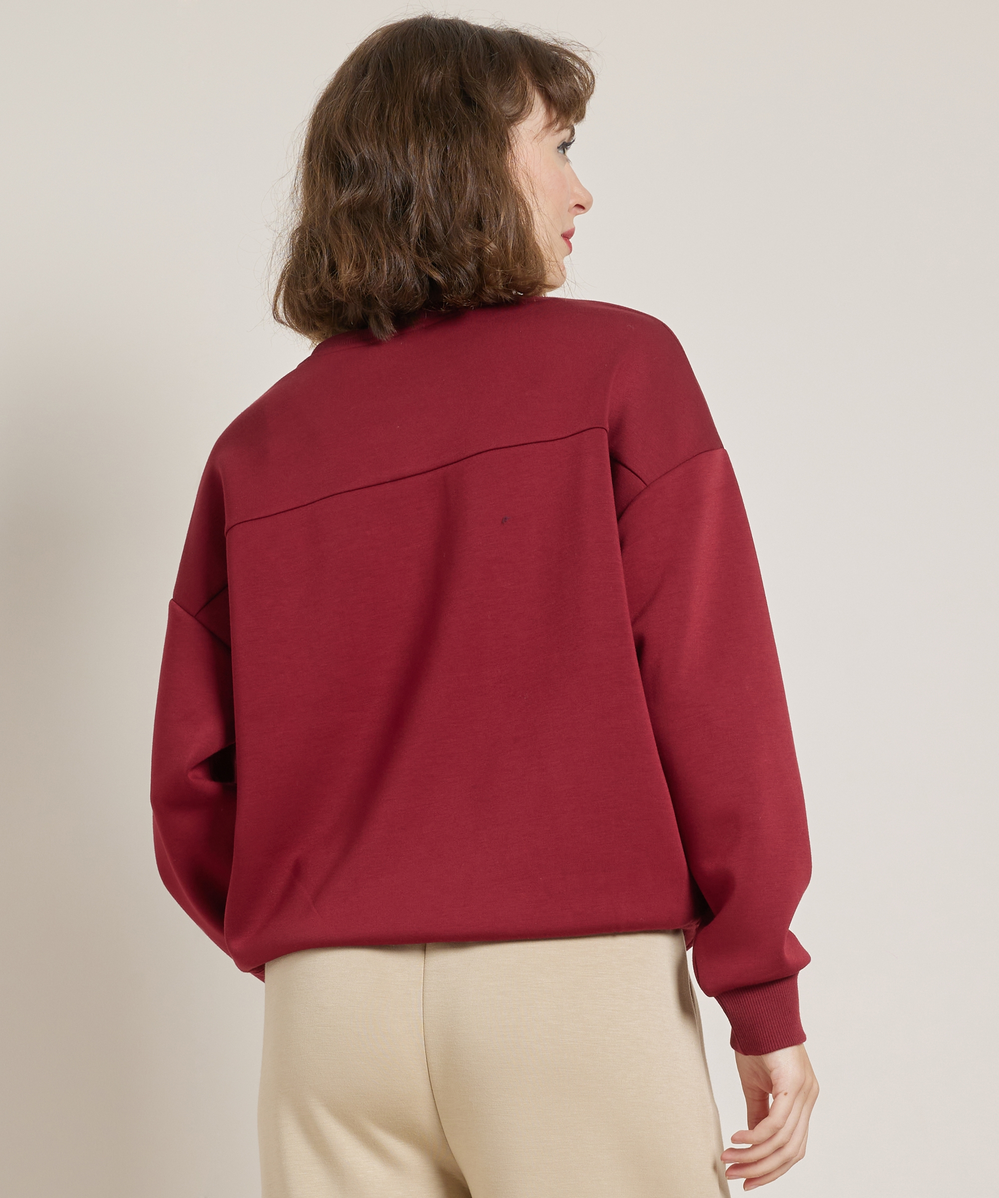 wijde trui embroidery extra zacht
