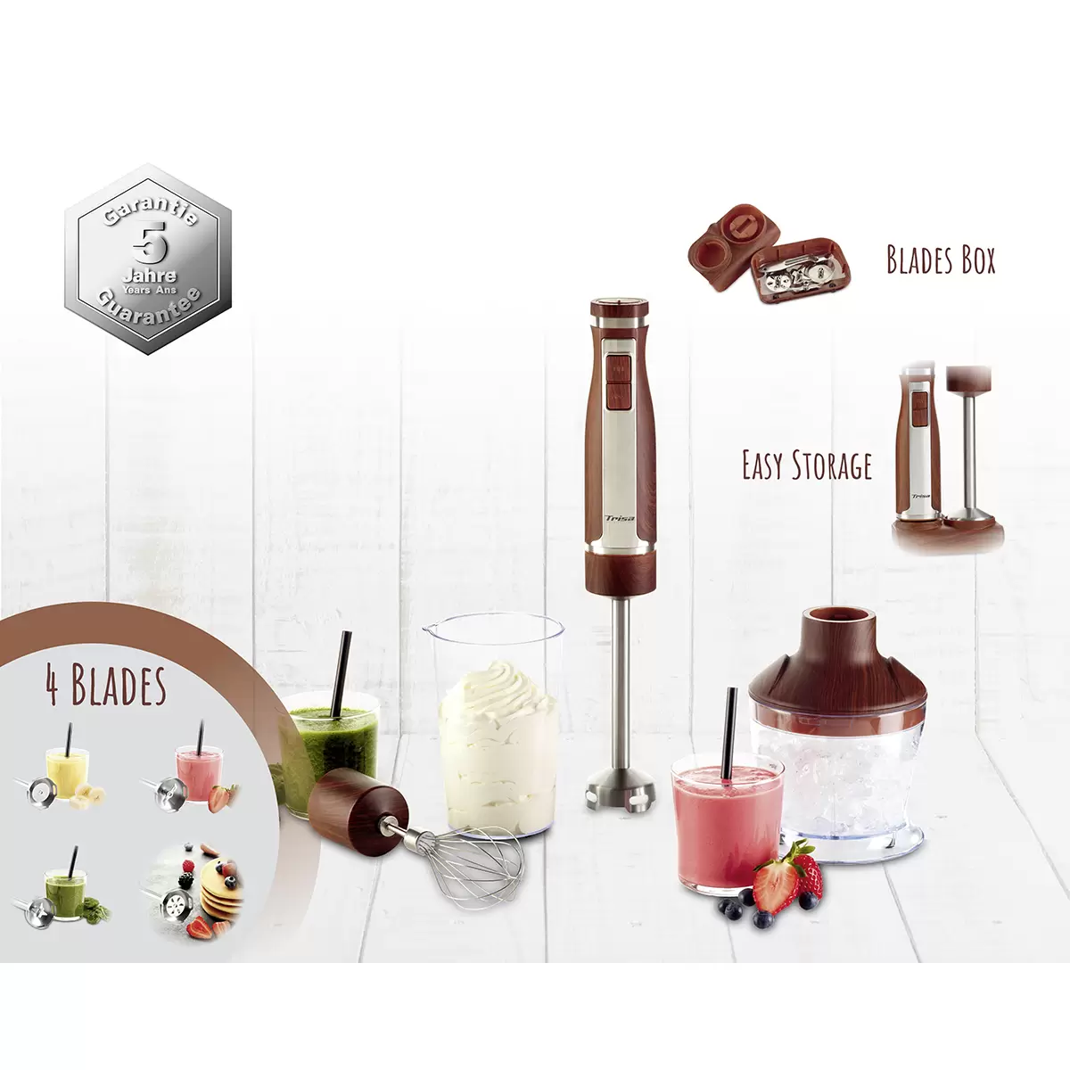Stabmixer-Set Trisa Professional Mix 10in1
