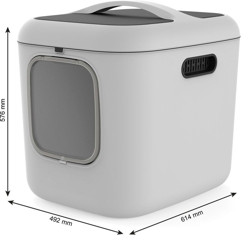 Rotho - Biala Kattentoilet - Mistelgroen - Wit - Ruim Design