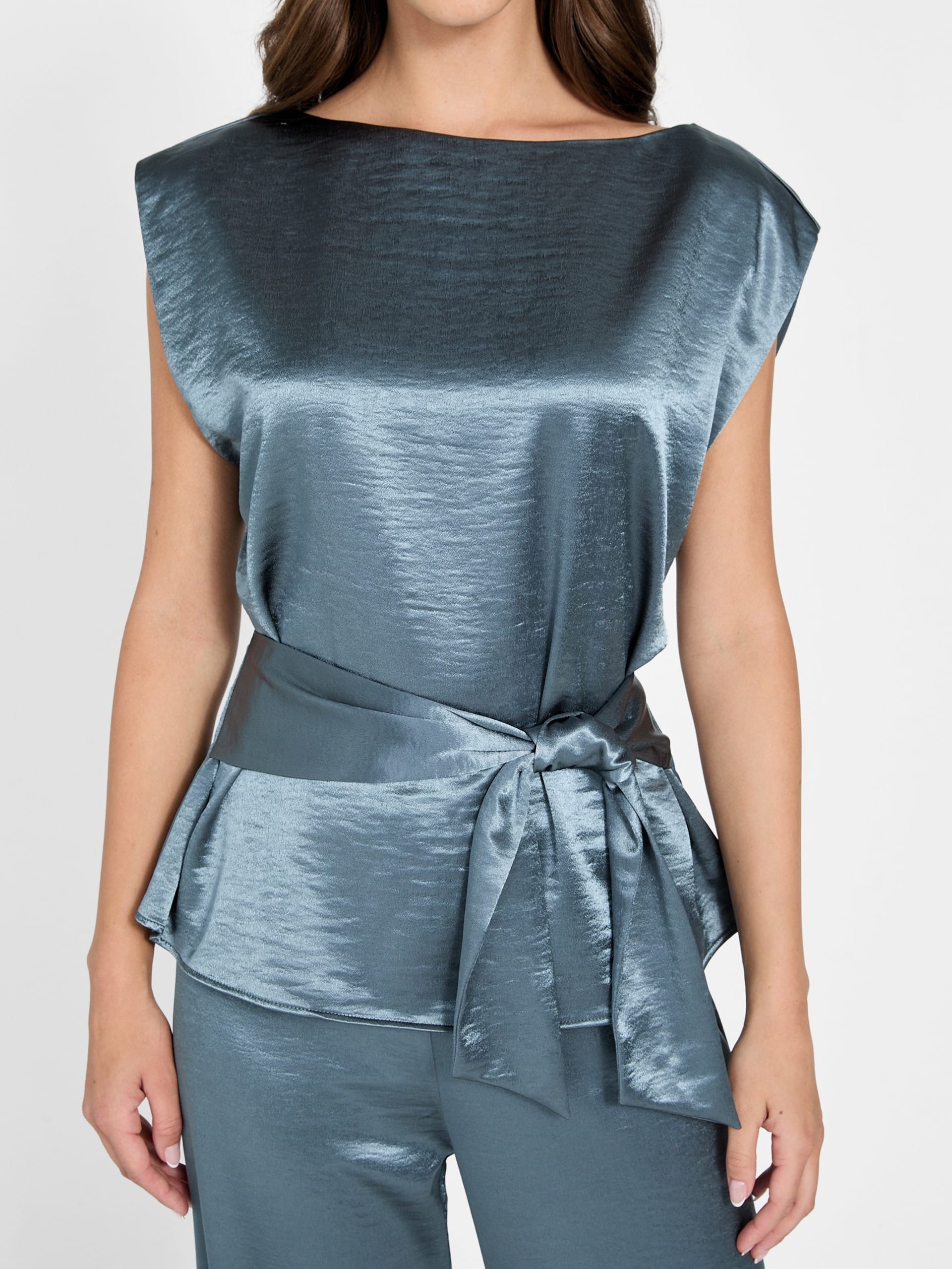 Blusa de cetim