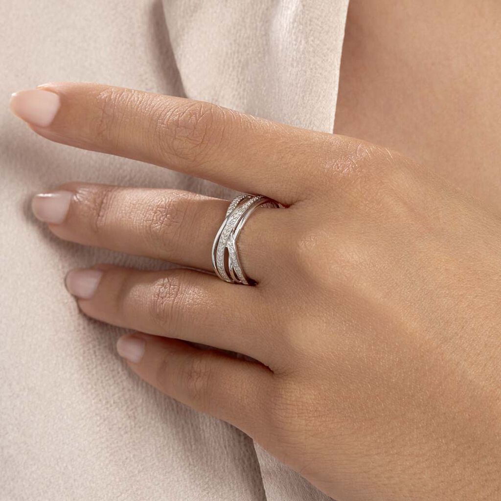 Bague Bague Or Blanc Diamant