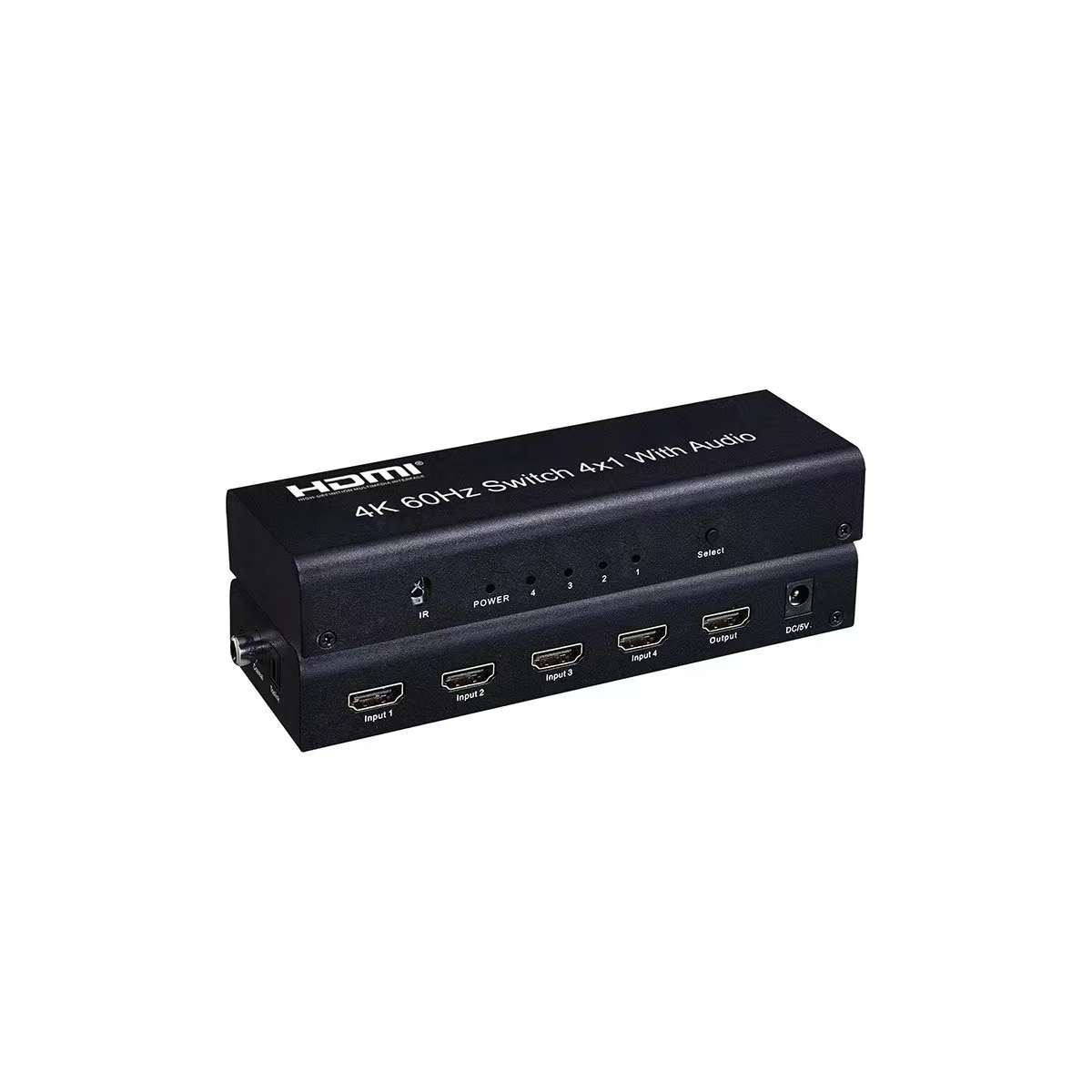 NÖRDIC HDMI Switch 4 til 1 Ultra HD 4K60Hz 4: 4: 4 HDCP2: 2 HD10 SPDIF og Stereo Dolby DTS HD PS3 / 4/5, Xbox, Chromecast, Nintendo Switch