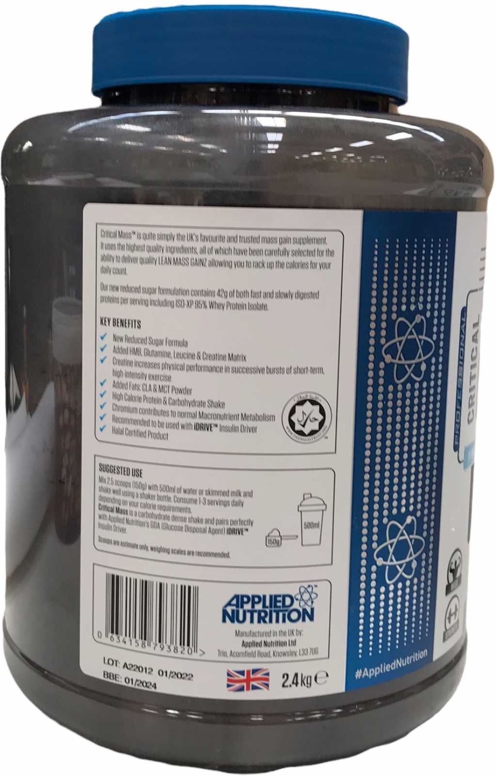 Applied Nutrition Masa Crítica Applied 2,4 kg