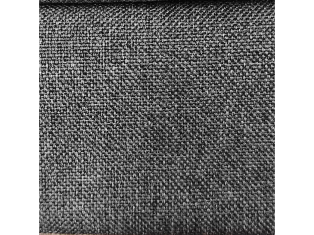 Canapé panoramique convertible avec coffre 4 places en tissu MAHÉ - gris foncé