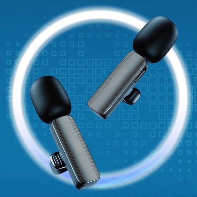 Trådløs Lavalier Lapel Microphone & Receiver til USB-C 2 +1