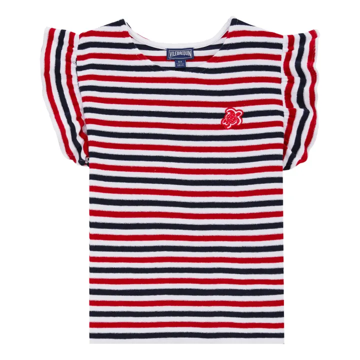 Vilebrequin T-shirt Genny Rayé | Rouge