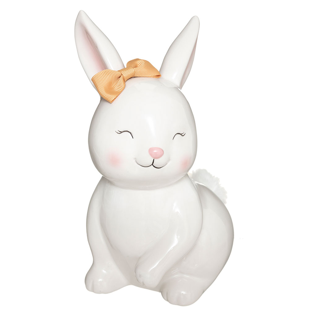 Tirelire lapin dolomite 14x22x10.8cm