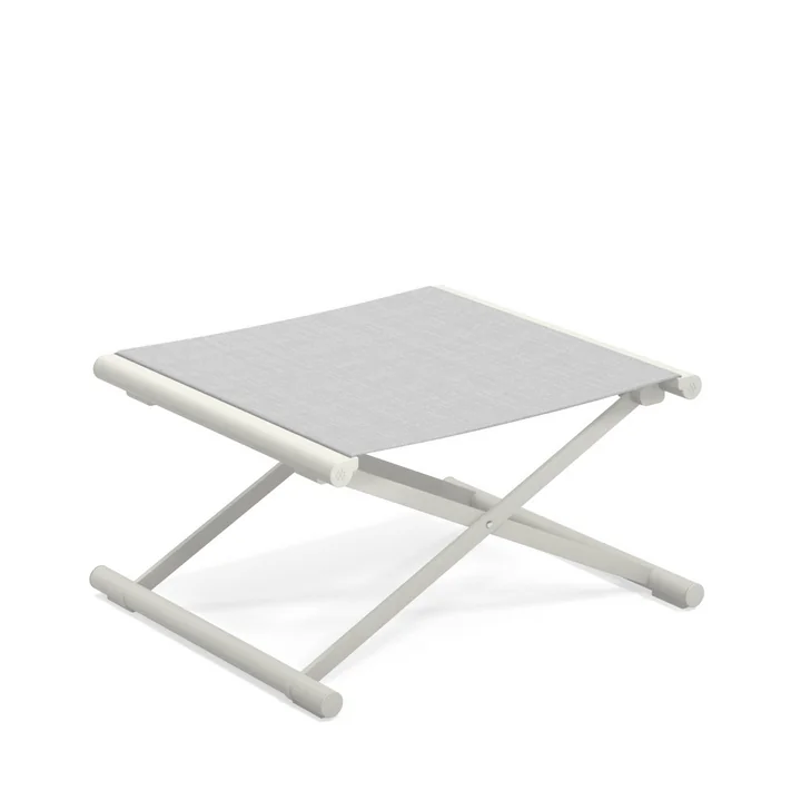 Emu - Terra Garten-Fusshocker, weiss-grau / weiss
