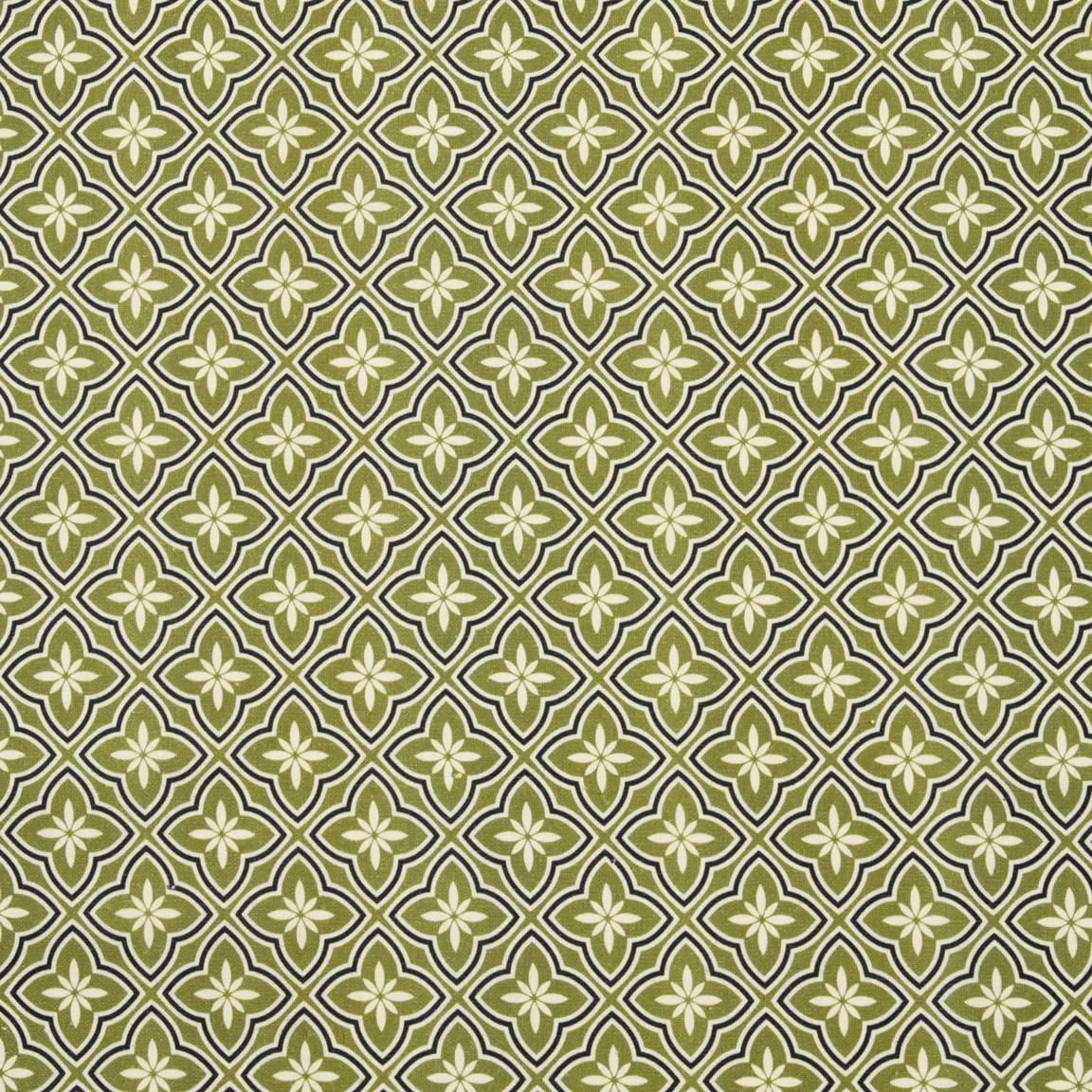 Nappe rectangulaire coton enduit (150 x 250 cm) Gloria Verte