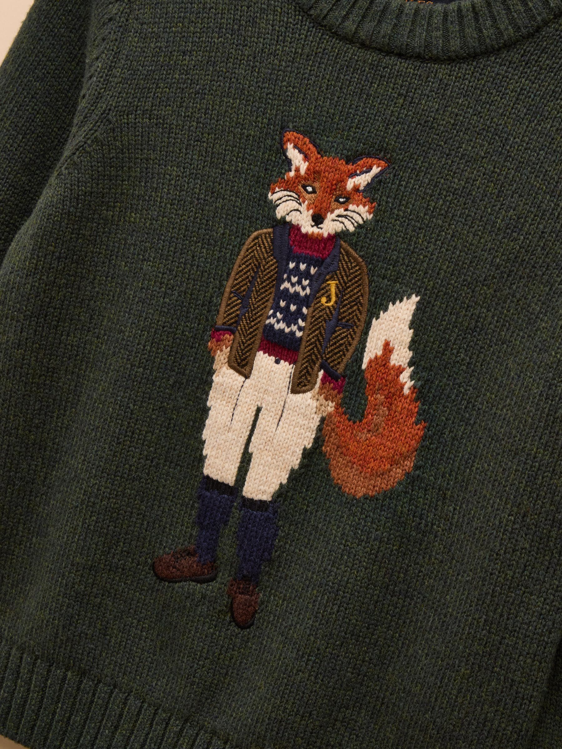 Joules Jonty Fox gebreide trui voor kinderen