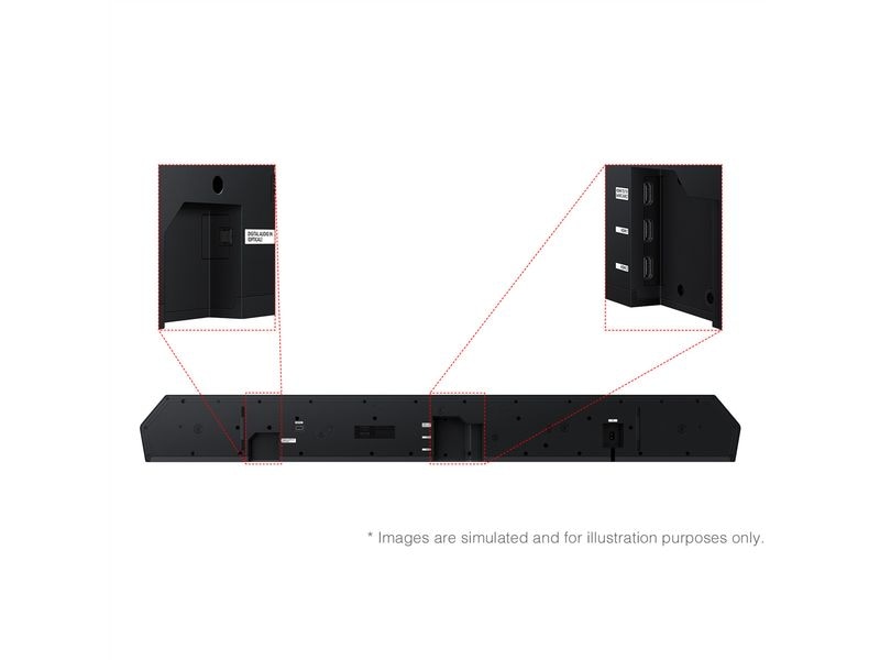 Samsung Soundbar HW-Q990F 11.1.4 Soundbar mit 756 Watt Subwoofer und kabellosen Rücklautsprechern