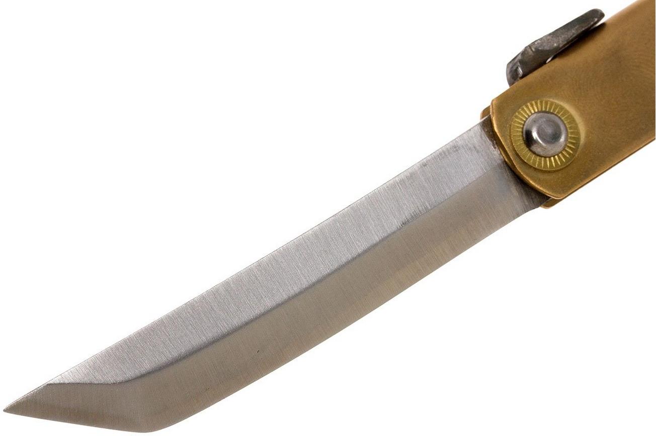 Higonokami zakmes 7,7 cm HIGO12BR, White paper steel, tanto