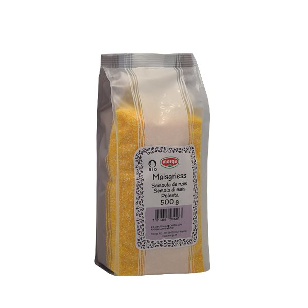 MORGA Maisgriess<br>500 g, Knospe