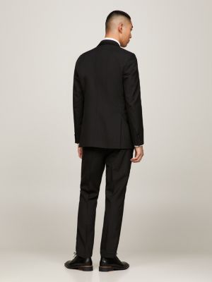 Blazer de smoking slim fit em lã