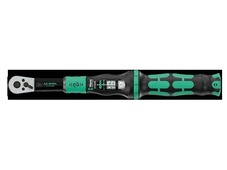 Wera 05075690001, Klik momentnøgle, Nm, Mekanisk, 2,5 - 25 Nm, Sort, Grøn, 330 mm