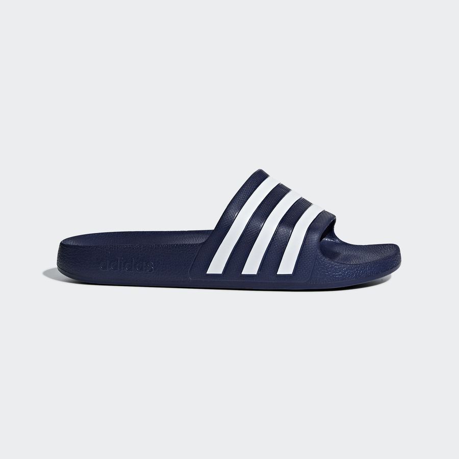adidas Claquettes adilette - Bleu/Blanc