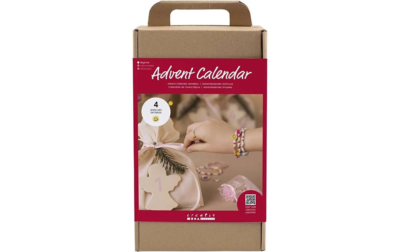 Adventskalender Bastelset Schmuck, 4 StückAdventskalender mit neuen Bastelprojekten