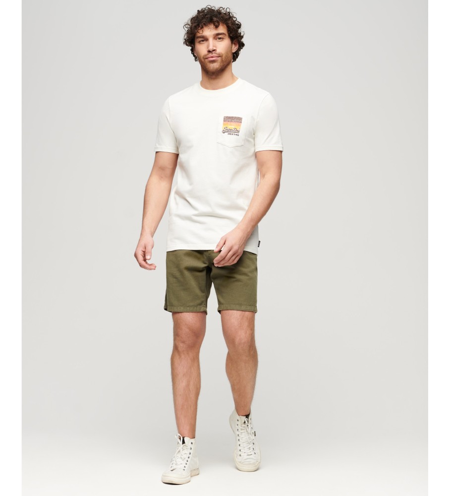 Camiseta Superdry Vintage Cali Logo Branca