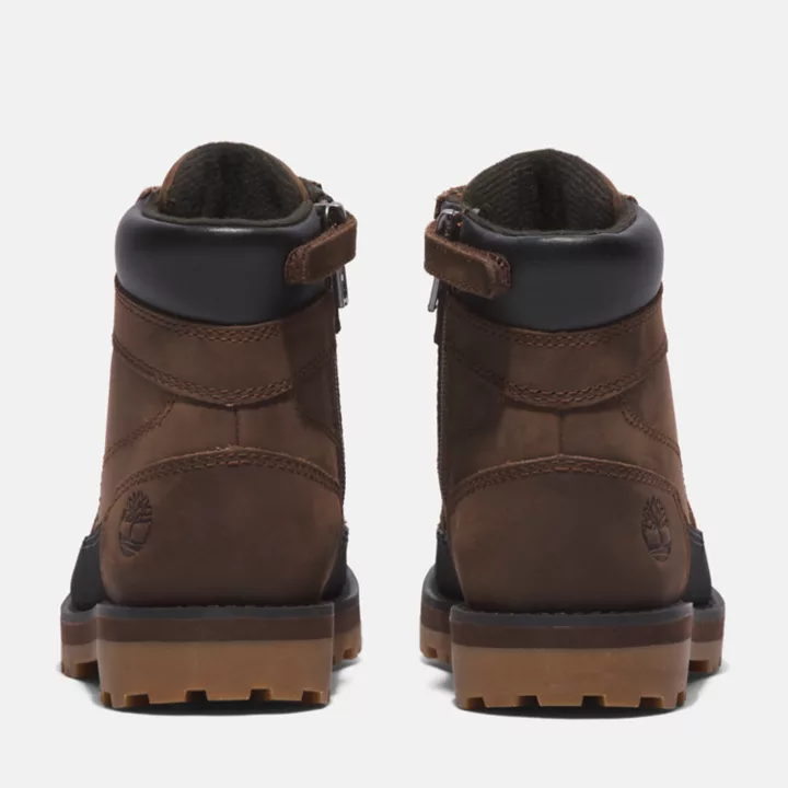Bota infantil Courma Kid de 6 polegadas na cor marrom escuro