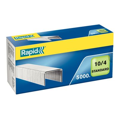 Rapid - Boîte de 5000 Agrafes N°10 (10/4mm) - jusqu'à 10 feuilles - acier galvanisé
