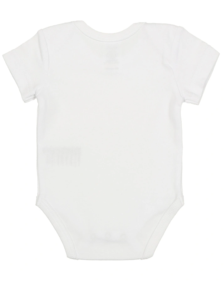 Kurzarm-Body ESSENTIAL UNI 3er-Pack in weiß