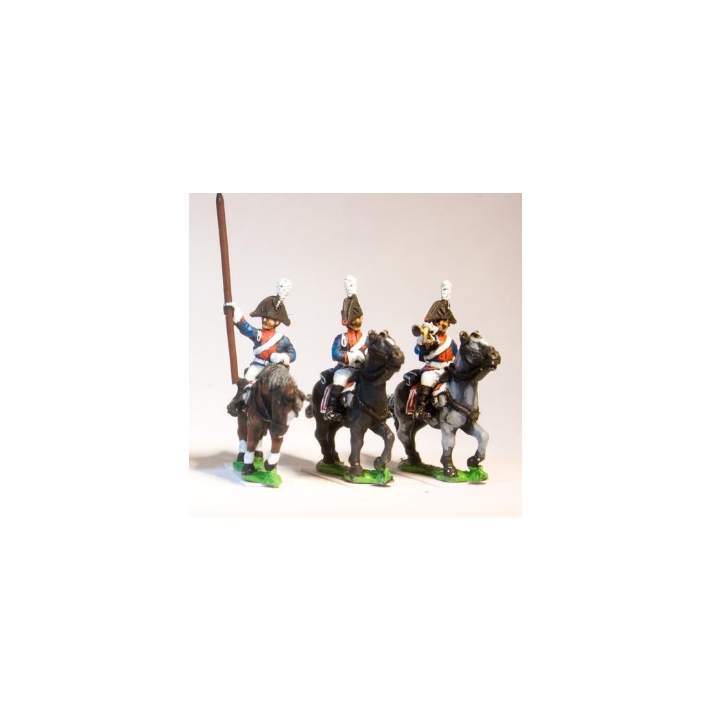 Cavalry: Dragoon Officer, Standard Bearer & Drummer