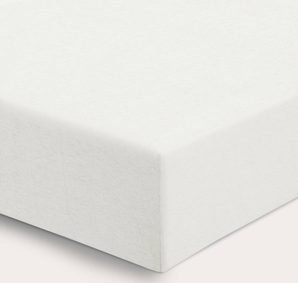 katoenen baby hoeslaken ledikant 120 x 60 cm - ecru