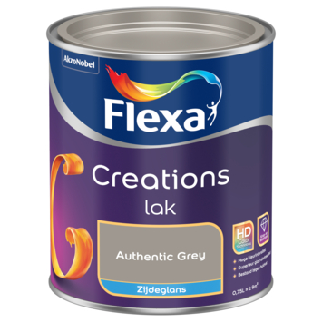 Flexa Creations binnenlak zijdeglans authentic grey 750 ml