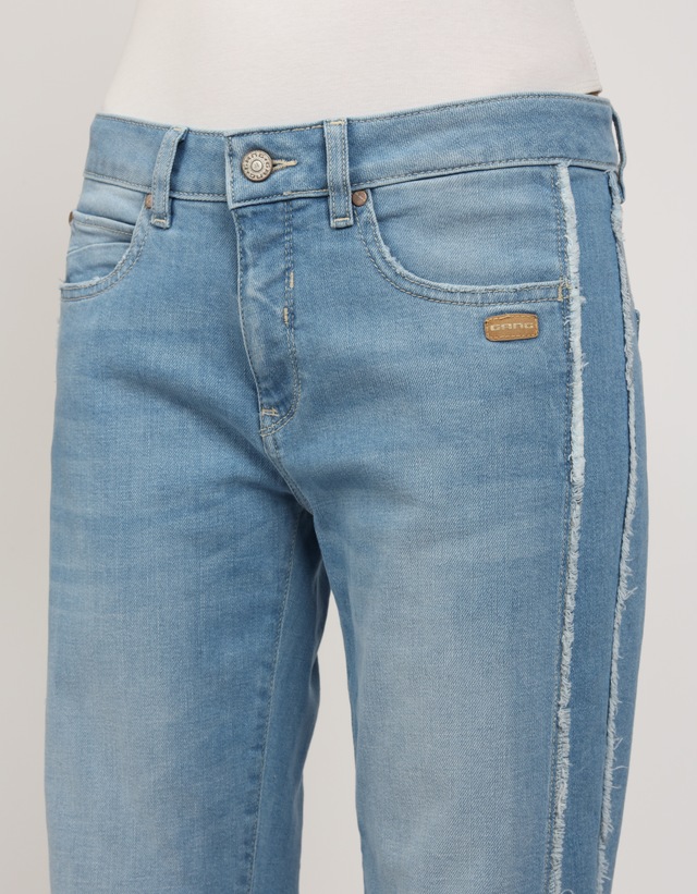 GANG Boyfriend-Jeans »94NADIA«, mit seitlichen Fransenstreifen