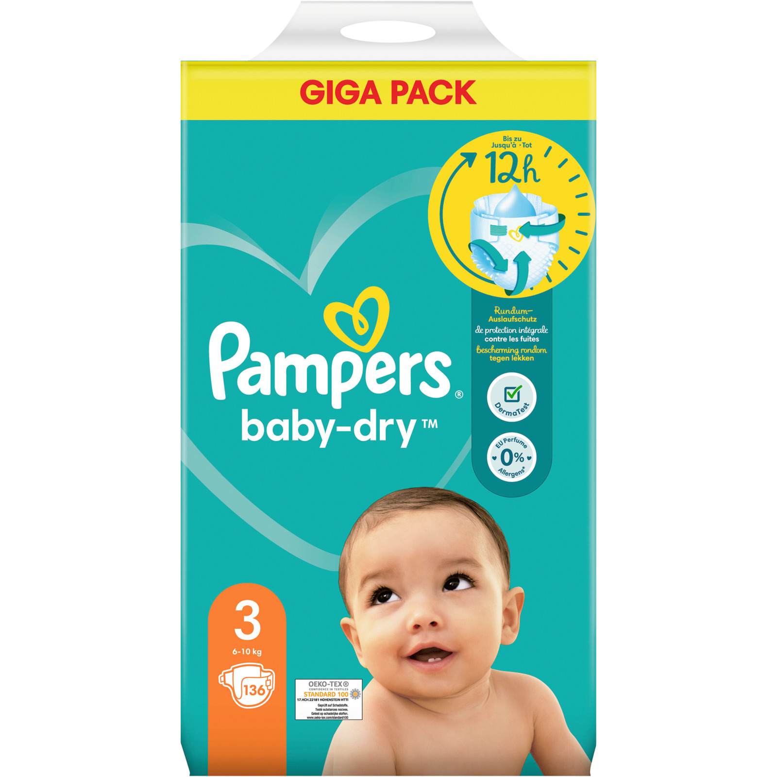 Pampers Baby Dry Gr. 3 136 Stück