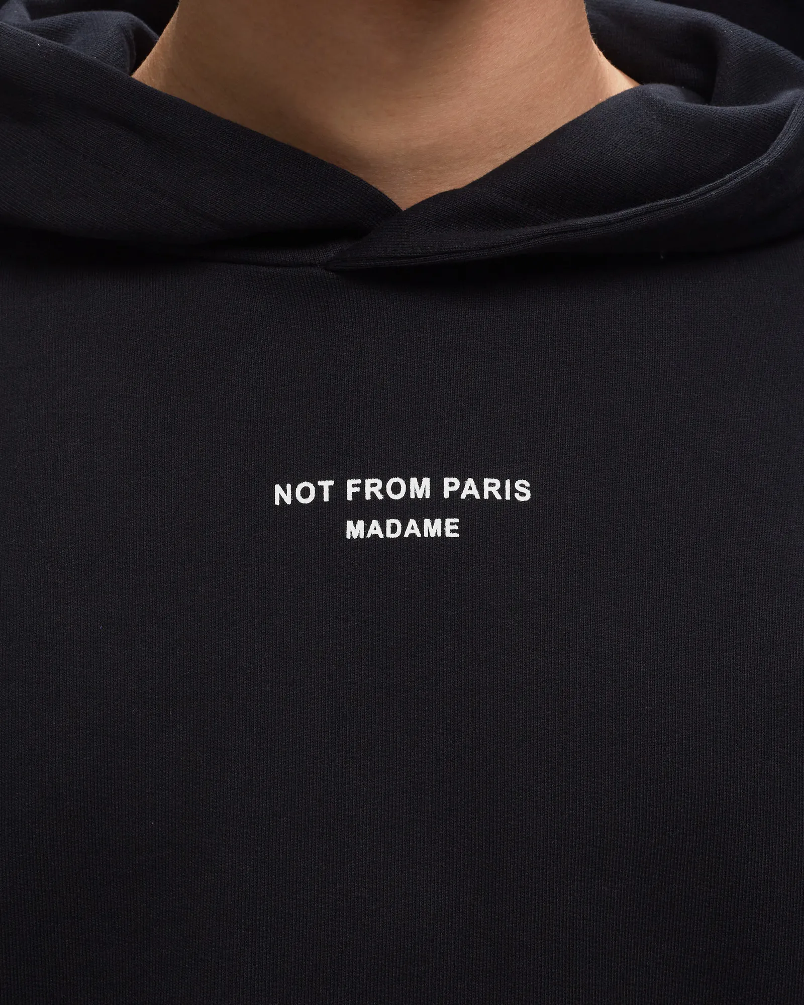 Drôle de Monsieur Le Hoodie Classique NOT FROM PARIS MADAME