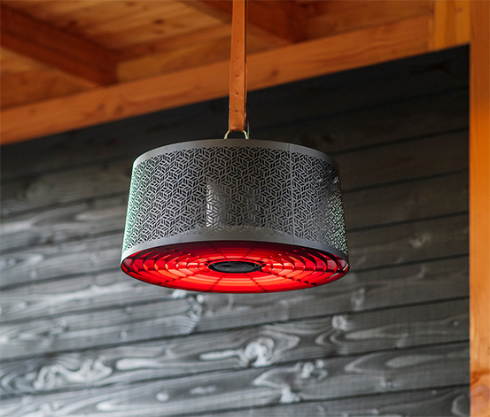 Sunred® Smarter Hänge-Heizstrahler Artix Moderna Ultra Hanging Black 2.000