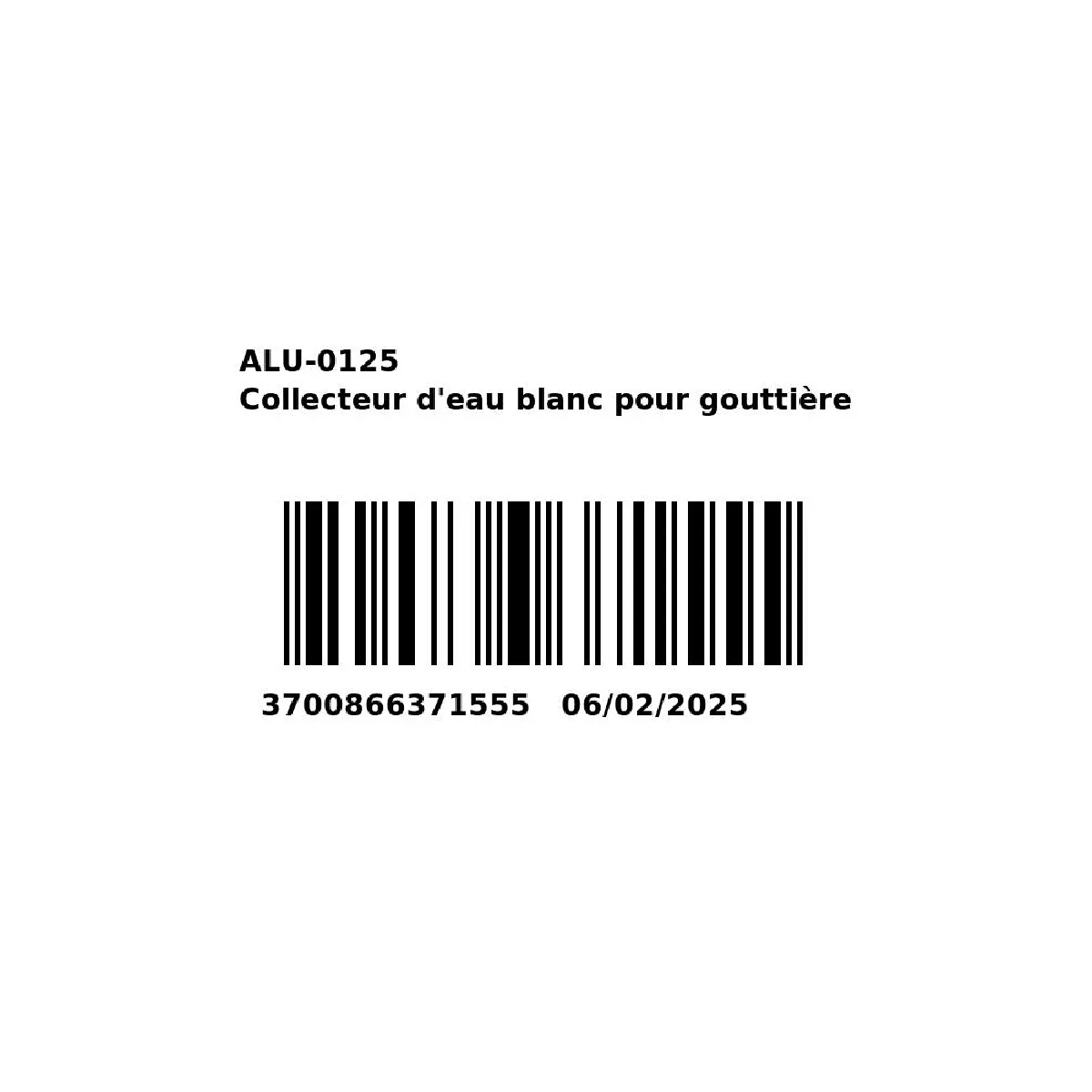 Optimo Collecteur d'eau blanc 80x100 mm (lot de 2) - Rectangulaire