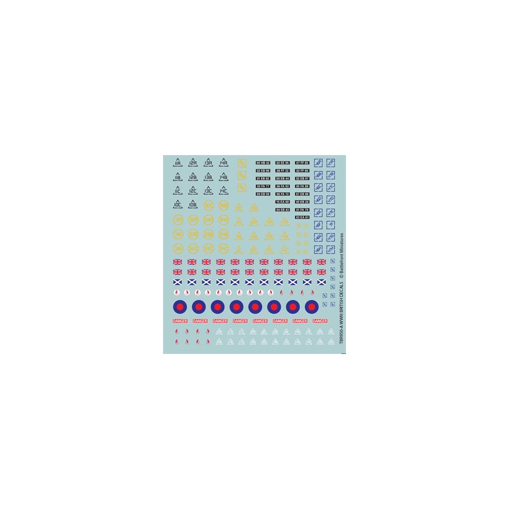 Team Yankee - British Decal Set