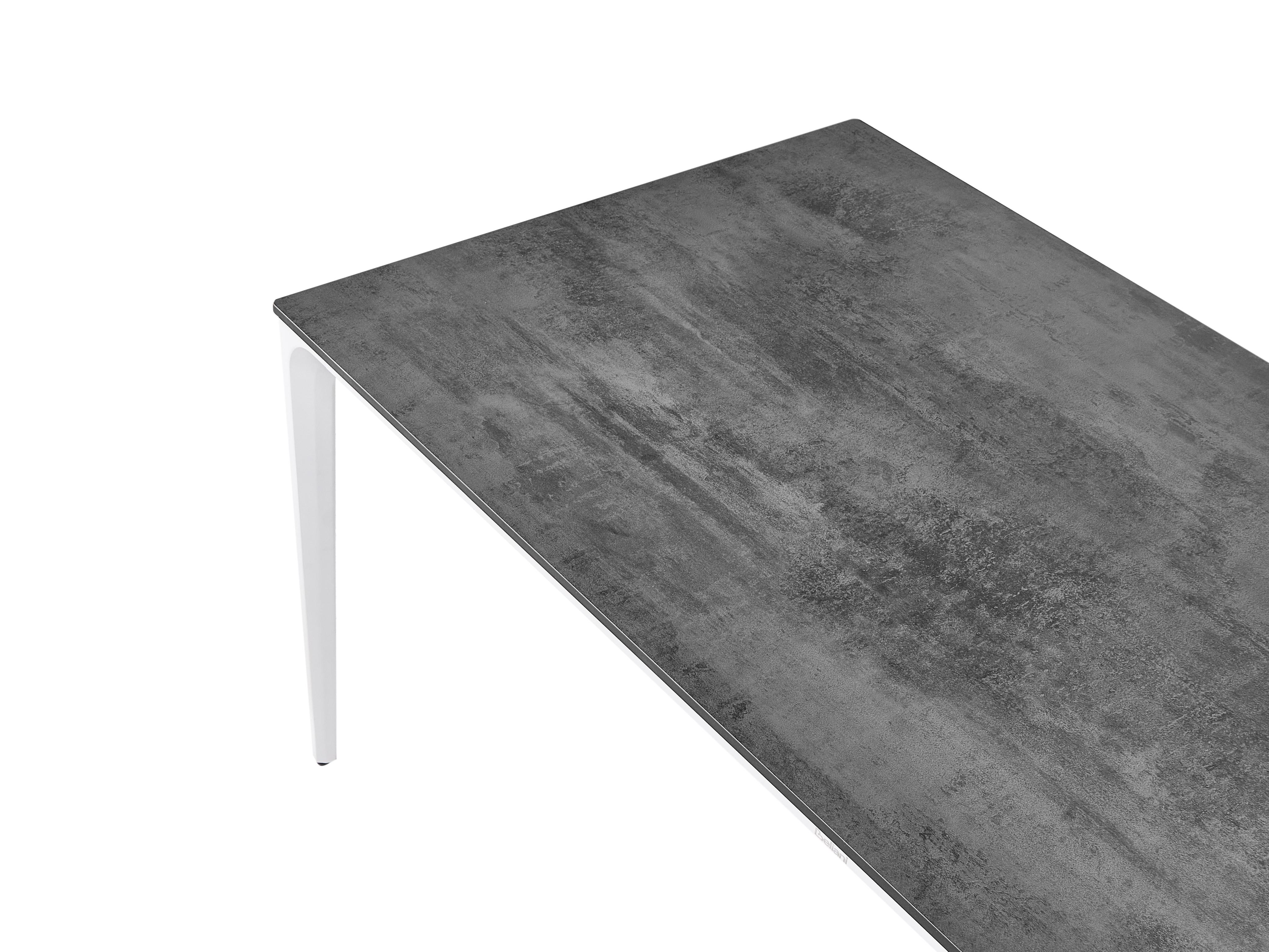 Tuin eettafel SOVARETO 180 cm 90 cm Steeneffect Donkergrijs