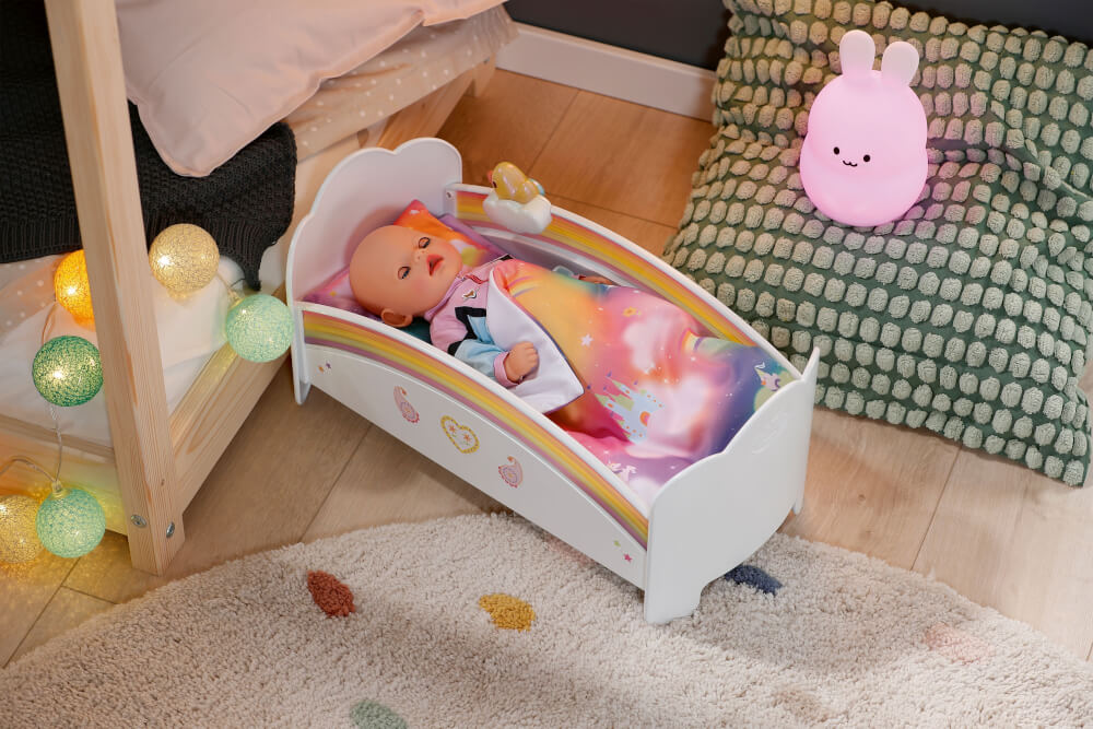 BABY born Regenbogen Bett