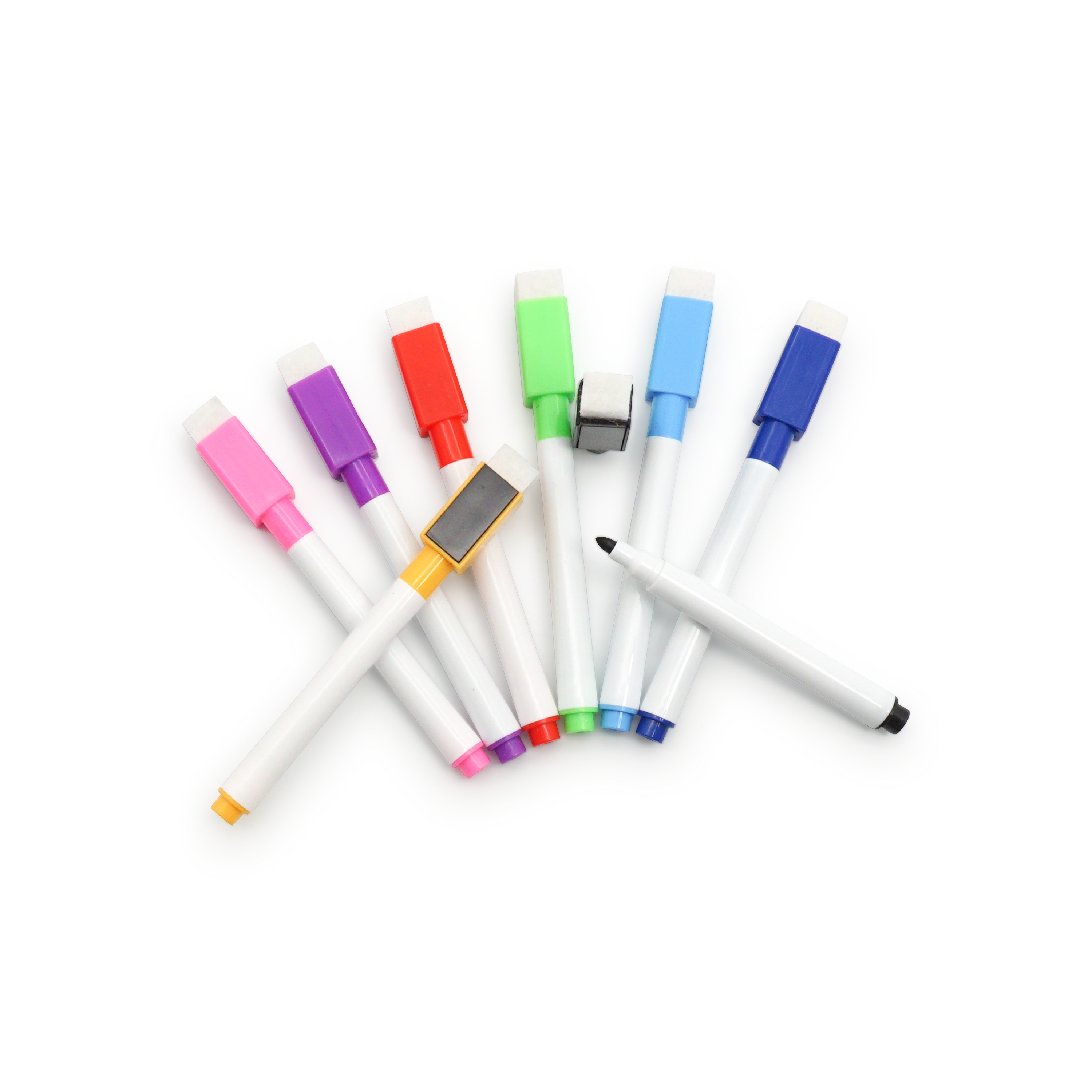 (8er Set) Magnetische Whiteboard Stifte Kinder Marker mit Schwamm